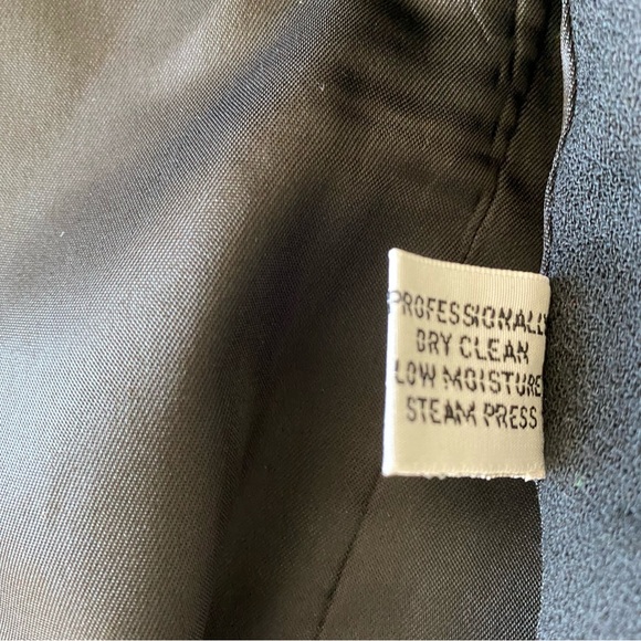 VTG Christian Dior Separates Wool Blazer and Skirt Suit Set Black Size 12 - Picture 8 of 16